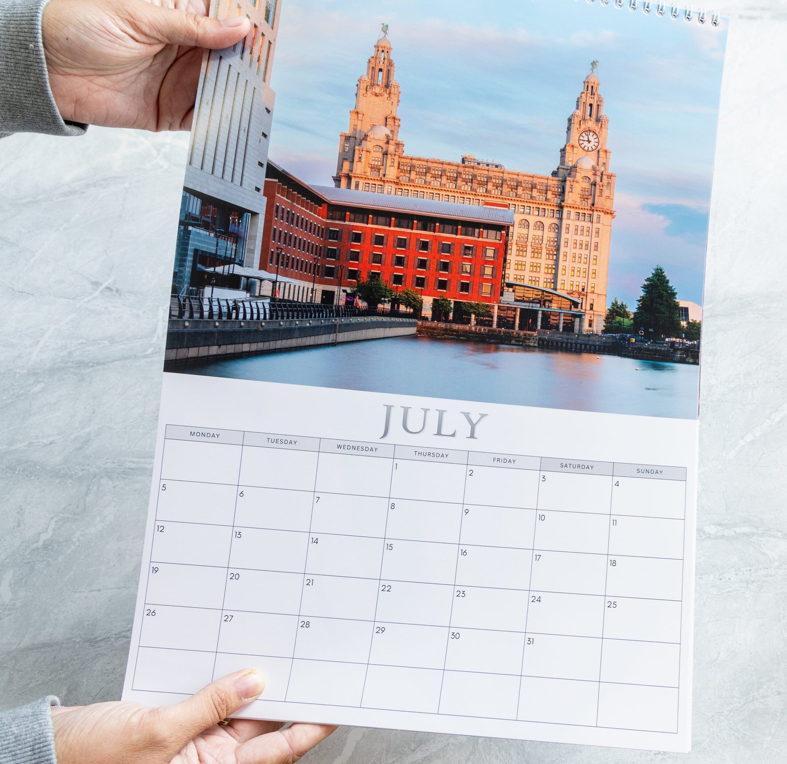 Liverpool calendar page turning