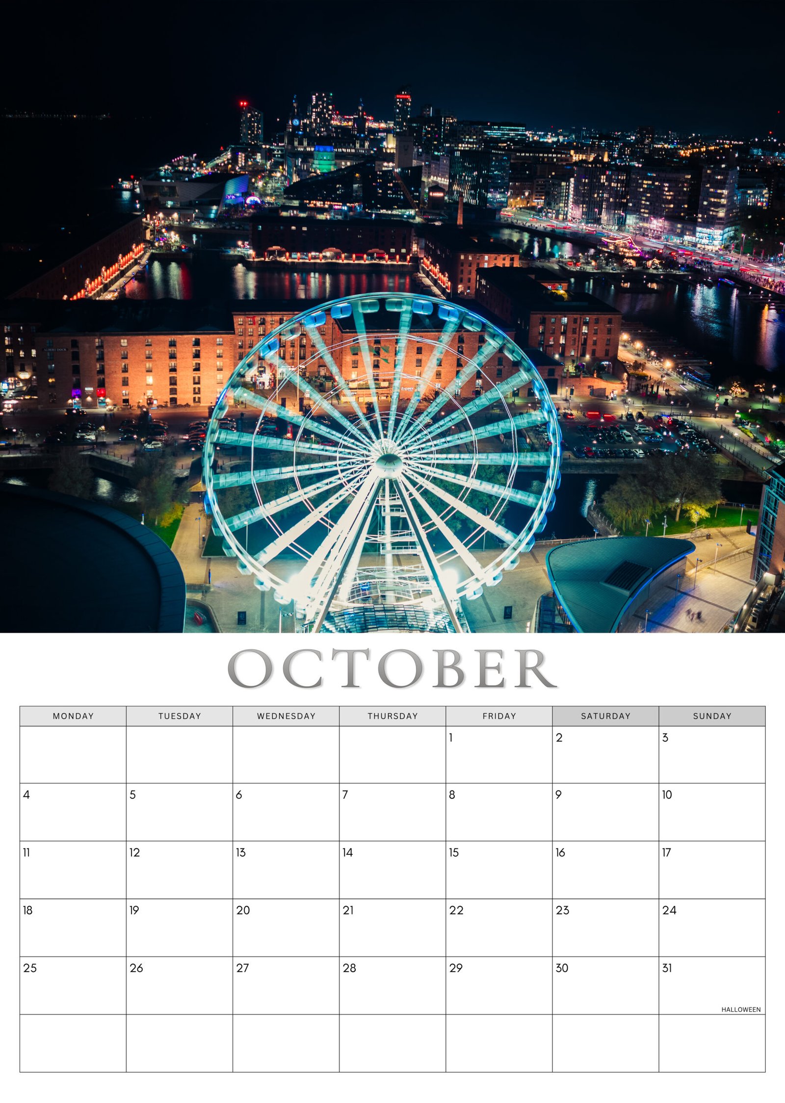 Liverpool calendar October
