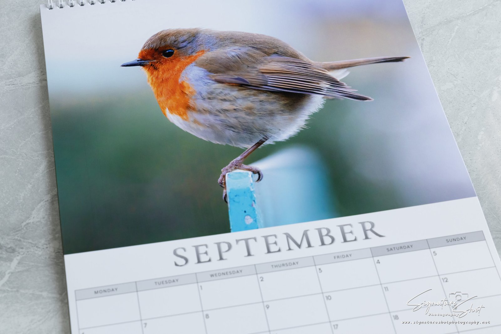 Robin calendar monthly layout